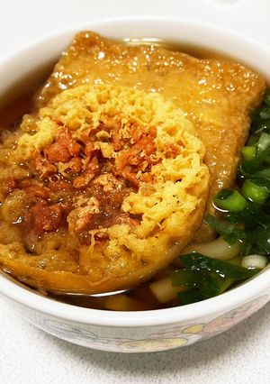 きつねとたぬきを同時に食べれるうどん-レシピのメイン写真