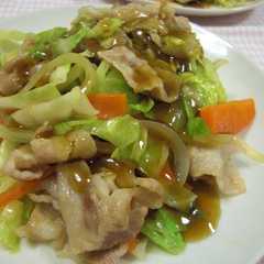 รูปของ ✿肉野菜炒めのソースあんかけ✿