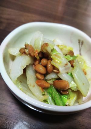 白菜と納豆和え-レシピのメイン写真
