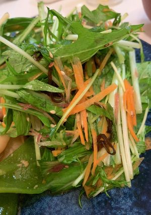 水菜と香菜サラダ-レシピのメイン写真