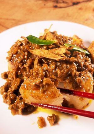 冬レシピ 大根のカレーそぼろあん掛け-レシピのメイン写真