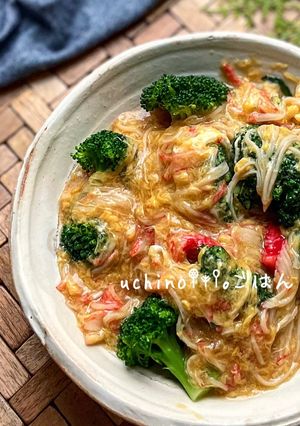 ブロッコリーの中華かに玉あんかけ-レシピのメイン写真