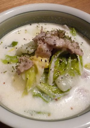 白菜を食べるスープ-レシピのメイン写真