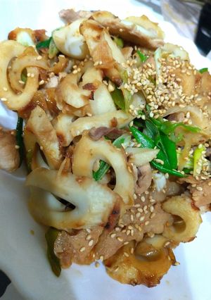 豚肉と竹輪の和風炒め-レシピのメイン写真