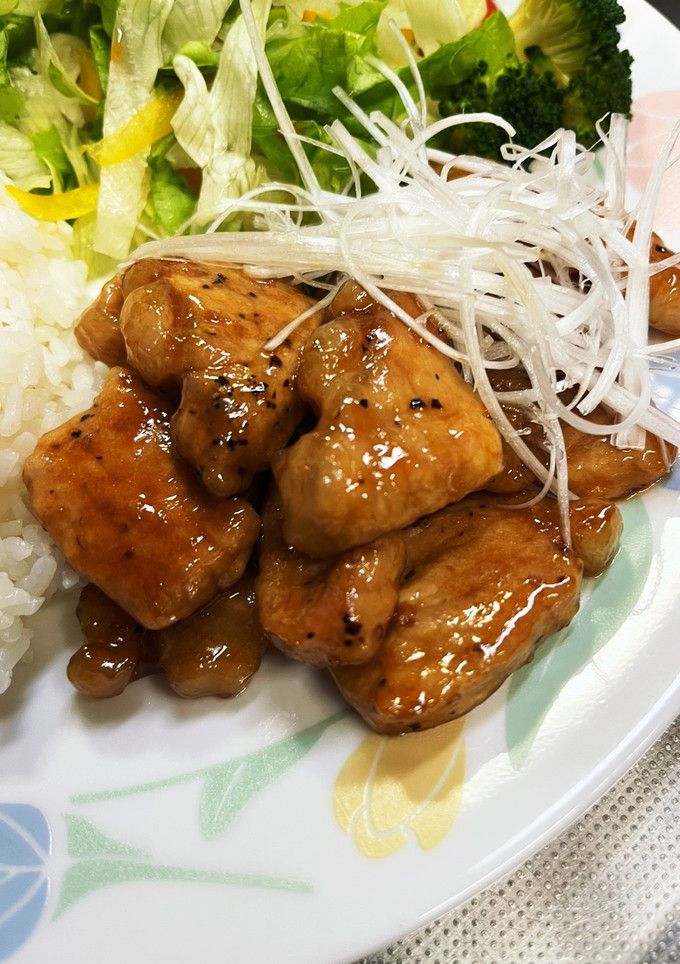 柔らか〜ぁ厚切り豚ロース肉の甘酢焼き-レシピのメイン写真