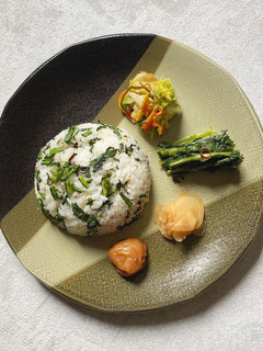 春菊と塩昆布の混ぜごはん-レシピのメイン写真
