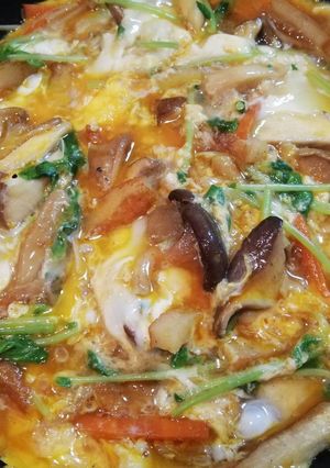 冷蔵庫の中の野菜のアルモンデ卵丼-レシピのメイン写真