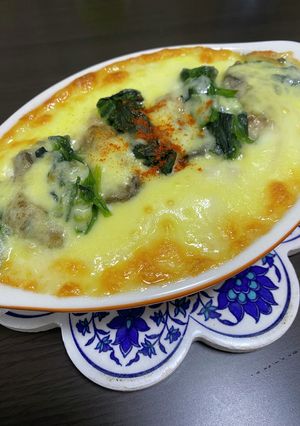 チャチャっと牡蠣とほうれん草のグラタン-レシピのメイン写真