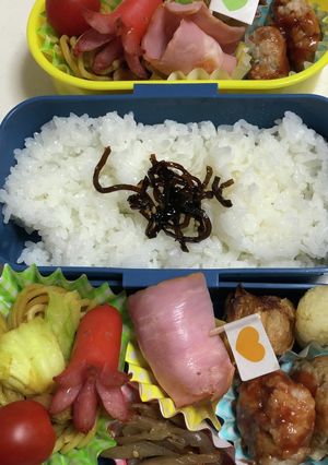 小学生と中学生のお弁当-レシピのメイン写真