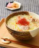 鶏とねぎたっぷりの白石温麺（うーめん）