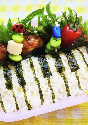 遠足！ピアノ女子男子に！ピアノ音奏で弁当-レシピのメイン写真