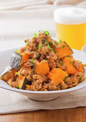 ボウル一つで！かぼちゃのやみつき肉みそ煮-レシピのメイン写真