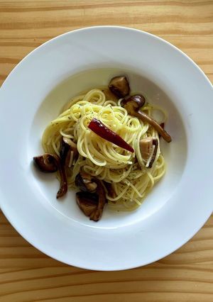 椎茸のペペロンチーノ-レシピのメイン写真