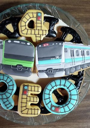山手線と京浜東北線のケーキ-レシピのメイン写真
