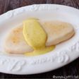 白身魚のカレークリームチーズソースがけ