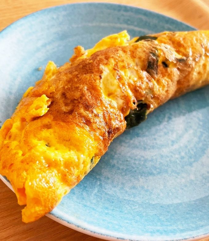 ワカメのチーズオムレツ-レシピのメイン写真
