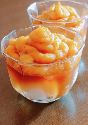 パンプキンモンブランのみたらし団子-レシピのメイン写真