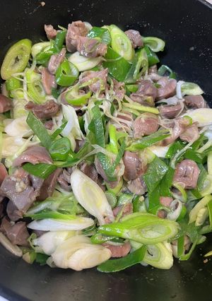 ねぎたっぷり 砂肝バタポン-レシピのメイン写真