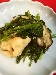 かきとほうれん草のバター炒め-レシピのメイン写真
