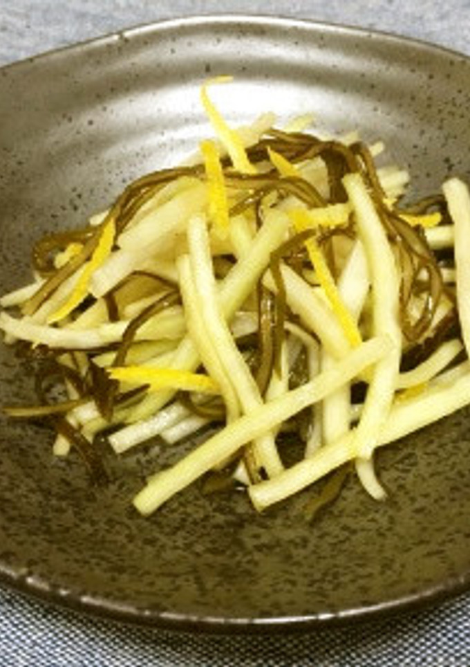 だいこんの皮と昆布のさっぱり漬け-レシピのメイン写真
