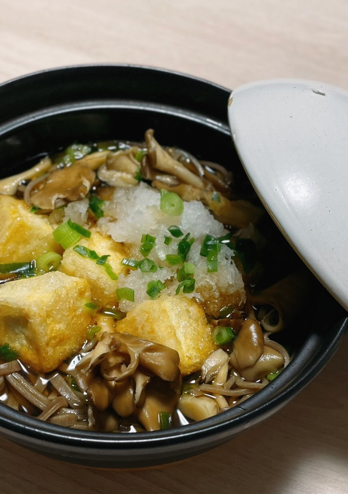 揚げ出し豆腐と舞茸のお蕎麦-レシピのメイン写真