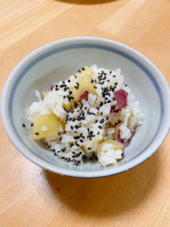 さつまいもご飯 2合 もち米入り-レシピのメイン写真