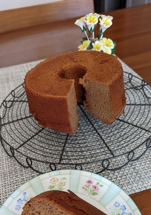 【ヘルシー】ココアシフォンケーキ-レシピのメイン写真