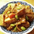 残こりのカレーで作る美味しい厚揚げ煮