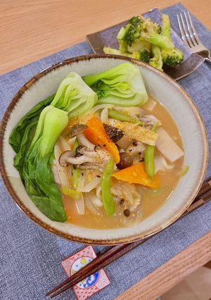 きのこたっぷり秋のほうとう-レシピのメイン写真