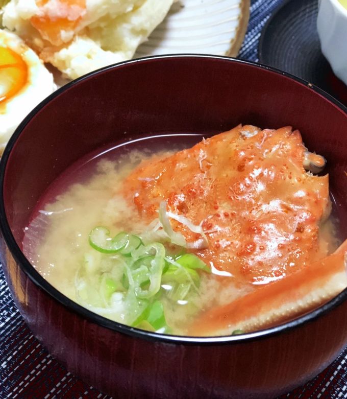 蟹の殻は再利用でお味噌汁-レシピのメイン写真