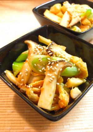 ✿エリンギと葱のコチュジャン味噌炒め✿-レシピのメイン写真
