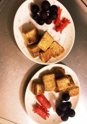 忙しい朝に！パパッときなこパン-レシピのメイン写真