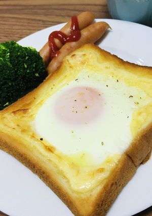 準備から5分で完成!目玉焼きトースト-レシピのメイン写真