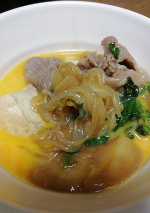 玉葱とお麸のすき焼き-レシピのメイン写真