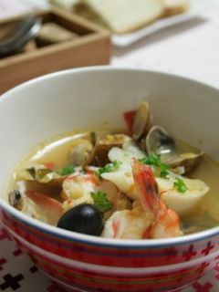 魚介のブイヤベース風スープ-レシピのメイン写真