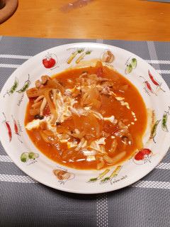 豚コマで簡単ビーフストロガノフ風煮込-レシピのメイン写真