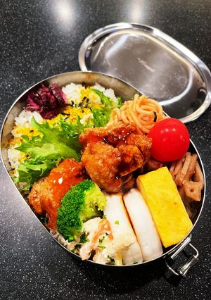高校生弁当2022 11月19日甘酢餡-レシピのメイン写真