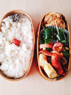 毎日☆記録☆わっぱ弁当☆イカ焼き-レシピのメイン写真