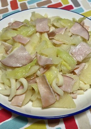 超簡単☆旨味堪能！にんにく焼きうどん-レシピのメイン写真