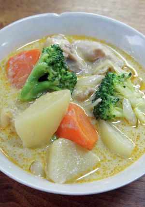 グリーンカレーペーストでシチュー-レシピのメイン写真