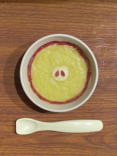 【離乳食】さつまいもとりんごのミルク粥-レシピのメイン写真