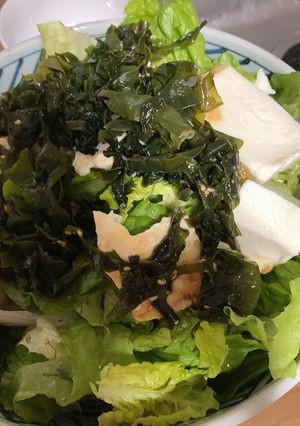 ダイエットに！豆腐とワカメのサラダ-レシピのメイン写真