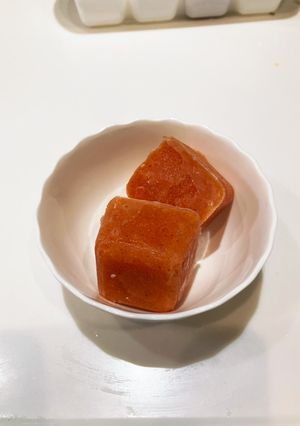 材料柿だけ 柿のシャーベット-レシピのメイン写真