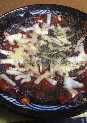 ピザ風お好み焼き-レシピのメイン写真
