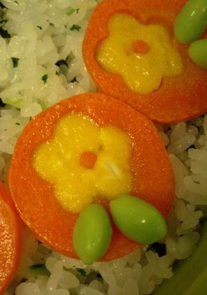 余ったニンジンでお花のワッペン♬-レシピのメイン写真