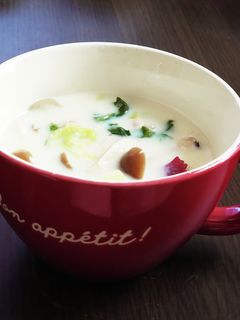 さつまいもときのこの豆乳スープ-レシピのメイン写真