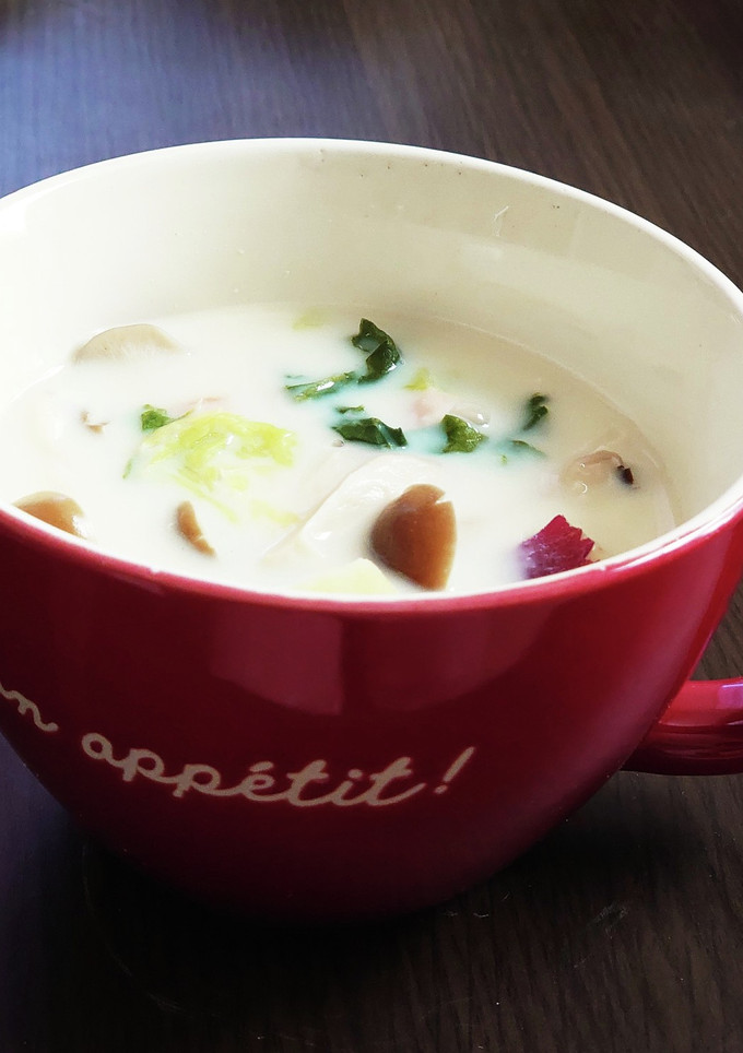 さつまいもときのこの豆乳スープ-レシピのメイン写真