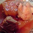里芋とカブもほっくりのチキンのトマト煮