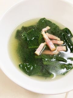 5分でほうれん草のスープ-レシピのメイン写真