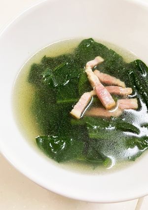 5分でほうれん草のスープ-レシピのメイン写真